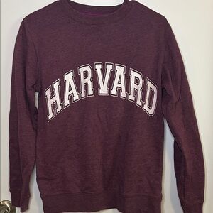 Harvard Plum Crewneck Sweatshirt | Collegiate Ivy League | Size S